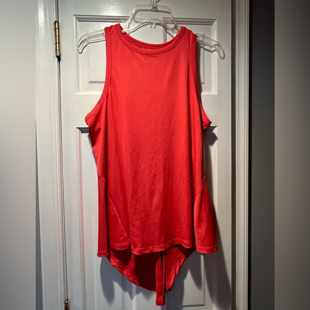 Women’s APANA Orange Ribbed Tank Top Sz M
